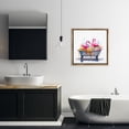 thumbnail image 4 of Stupell Industries Modern Flamingo Bubble Bath Brown Floating Frame Canvas Art, 25 x 25, by MB Cunningham, 4 of 8