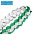 thumbnail image 4 of Uxcell 47 inch Graduation Leis 1 Pcs Graduation Ribbon Leis Graduation Money Leis Class Bright Color DIY Green and White, 4 of 5
