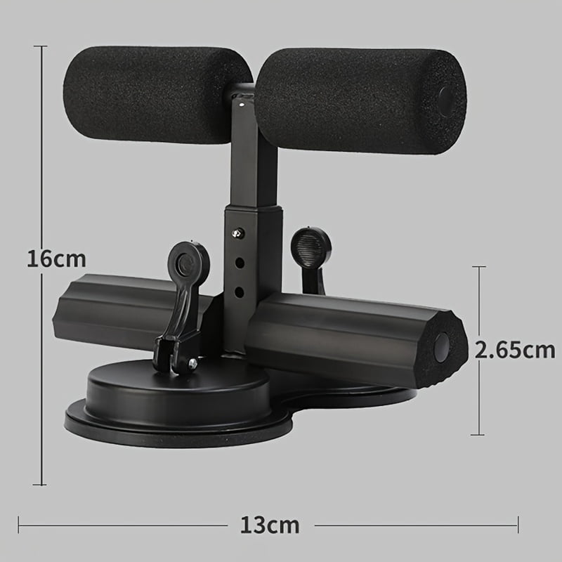 Professional Tibial Trainer Sit Up Bar Floor Version Portable Fitness Equipment Strong Suction Cups Adjustable Foot Fixer Massage Roller Home Exercise