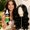 2PCS, variant on Clip‑In Hair Topper With Bangs, Straight Long Hair Extension Piece With Fringe, Synthetic Hair Top Piece for Adding Volume, Covering Thinning Hair & Daily Wear