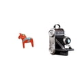 thumbnail image 1 of Adorno Coleccionable De Caballo De Dala Sueco. Figura De Resina, Escultura Animal. Pieza Decorativa única Para Estantería, Entrada, Armario, Decoración Del Hogar, Bar O Para Amigos., 1 of 8