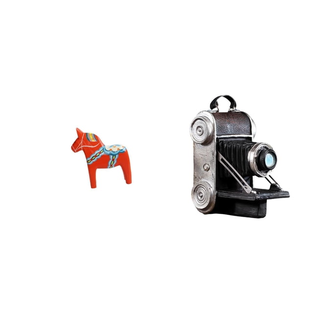 Adorno Coleccionable De Caballo De Dala Sueco. Figura De Resina, Escultura Animal. Pieza Decorativa única Para Estantería, Entrada, Armario, Decoración Del Hogar, Bar O Para Amigos.