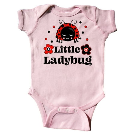 

Inktastic Little Ladybug with Flowers Gift Baby Boy or Baby Girl Bodysuit