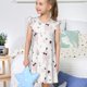 thumbnail image 4 of Balery Cute Poodle Dog Camisón de princesa para niñas, pijama de algodón con mangas abullonadas, suave y bonito.-Medium, 4 of 6