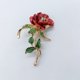 thumbnail image 5 of Qarigey Broche de flor rosa para mujer, pasador de pecho estético Retro para fiesta, joyería artística para boda, vacaciones, accesorios de disfraz Accesorios de disfraces, 5 of 6