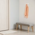 thumbnail image 7 of REGALWOVEN 1 Pack Coat Rack Wall Mount, Metal Coat Hook, Hat Rack, Wall Hooks for Hanging with 3 Hooks for Entryway, Bathroom, Bedroom 7*1in White, 7 of 7