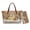 Brown-Cat Lemon Butterfly, variant on Hummingbird Hibiscus Tote Bag with Matching Wallet for Women Pu Leather Handbag and Wallet Set Lightweight Top Handle Handbags with Wristlet Wallet for Travel, Green