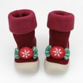 thumbnail image 2 of REDARER Baby Christmas Socks Thickened Warm Design, Soft Sole Walking Socks for Toddlers, Non-Slip First Walker Gift Set,Size:15-18 Months, 2 of 5