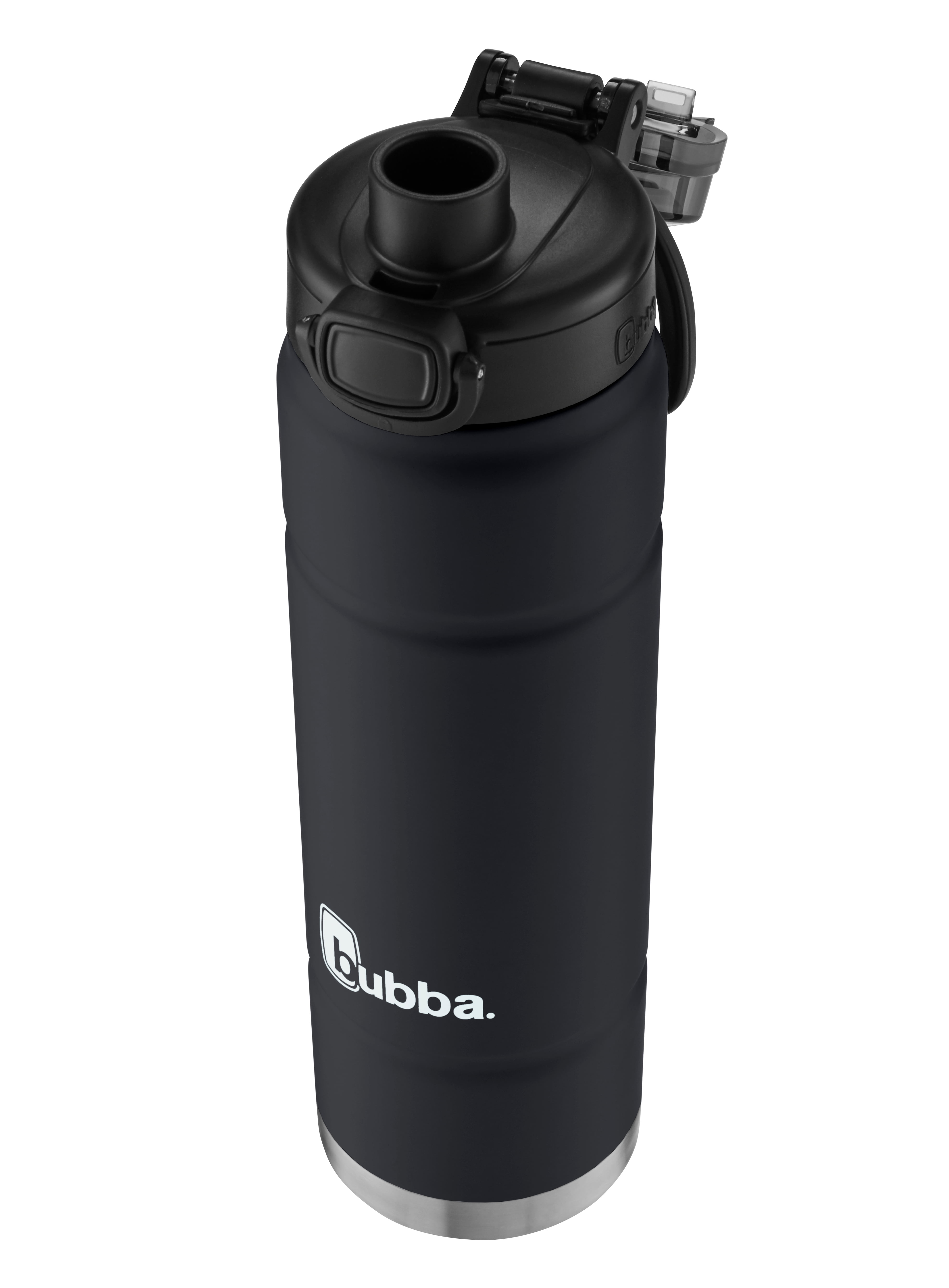 Bubba Trailblazer Stainless Steel Water Bottle Push Button Lid Rubberized in Teal, 24 fl oz.