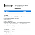 thumbnail image 2 of Intercooler - Compatible with 2007 - 2008 BMW 335xi 3.0L 6-Cylinder, 2 of 2