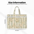 thumbnail image 3 of Handbag File Bag 15×10.6in Large Capacity Double Pocket Designed For Work Travel Travel Shopping Palegreen Stripe Hand-Drawn Sketch_1, 3 of 8