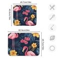 thumbnail image 4 of Yayeee Dish Drying Mat for Kitchen Counter 18"x24" Microfiber Absorbent Pad, Red Floral Flamingo, 4 of 7