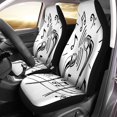 thumbnail image 2 of Juego de 2 fundas para asientos de coche ABPHQTO Dibujo de garabato protector universal, 2 of 4