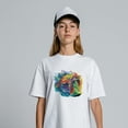 thumbnail image 3 of 4Pcs 4 Styles Ocean Theme Plastic Heat Transfer Film Logo Stickers Set for DIY T-Shirt Bags Hats Jackets Turtle 191~230x226~230mm 1pc/style, 3 of 9