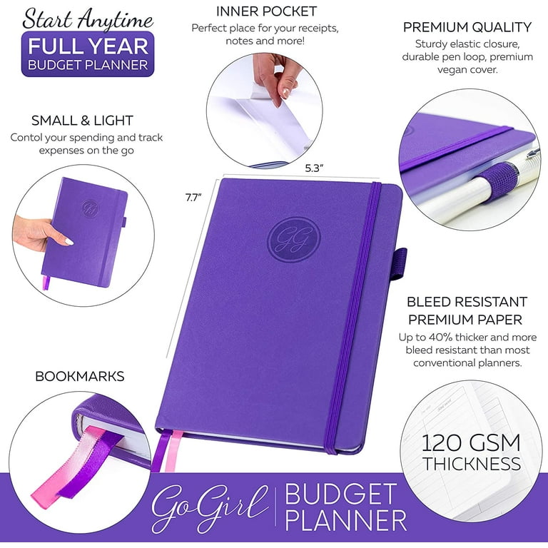 Gogirl Budget Planner and Monthly Bill Organizer – Financial Planner  Organizer Budget Book. Bill Book to Control Your Money. Undated – Start Any  Time