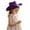 Purple, variant on LPKRT Toddler Kids Leather Western Cowboy Hat Classic Wide Brim Rolled Sun Cap Vintage Streetwear Fedora Hat Light Pink One Size