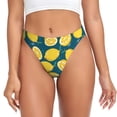 thumbnail image 1 of Fotbe Lemon Tanga Sin Costuras para Mujer con Estampado – Panties Invisibles, Transpirables y Cómodos para Uso Diario-X-Small, 1 of 6