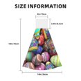 thumbnail image 3 of Kdxio Easter Eggs1 Hand Towel with Loop Hanging Towel Absorbent Tie Towels for Kitchen Tea Bar Bathroom Decor, 3 of 7