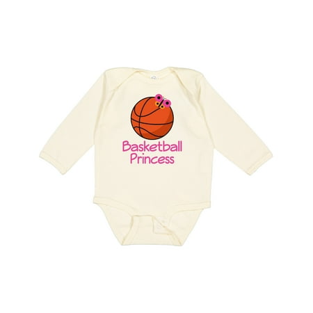 

Inktastic Basketball Princess Girls Long Sleeve Baby Bodysuit