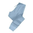 thumbnail image 5 of Miluxas Men's Lightweight Quick Dry Hiking Running Pants Outdoor Sports Breathable Pockets Athletic Work Pants Light Blue XXL(XXL), 5 of 6