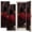 Color 1, variant on Gothic 2 Pcs School Locker Magnetic Wallpaper 12" x 36" Gothic Moth Fantasy Purple Mushroom Flowers Moth Eye Reusable Removable Locker Accessories Back to School Supplies