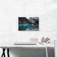 thumbnail image 2 of ARTCANVAS Kayaks Boat In Blue Lake Canvas Art Print - Size: 18" x 12" (1.50" Deep), 2 of 9