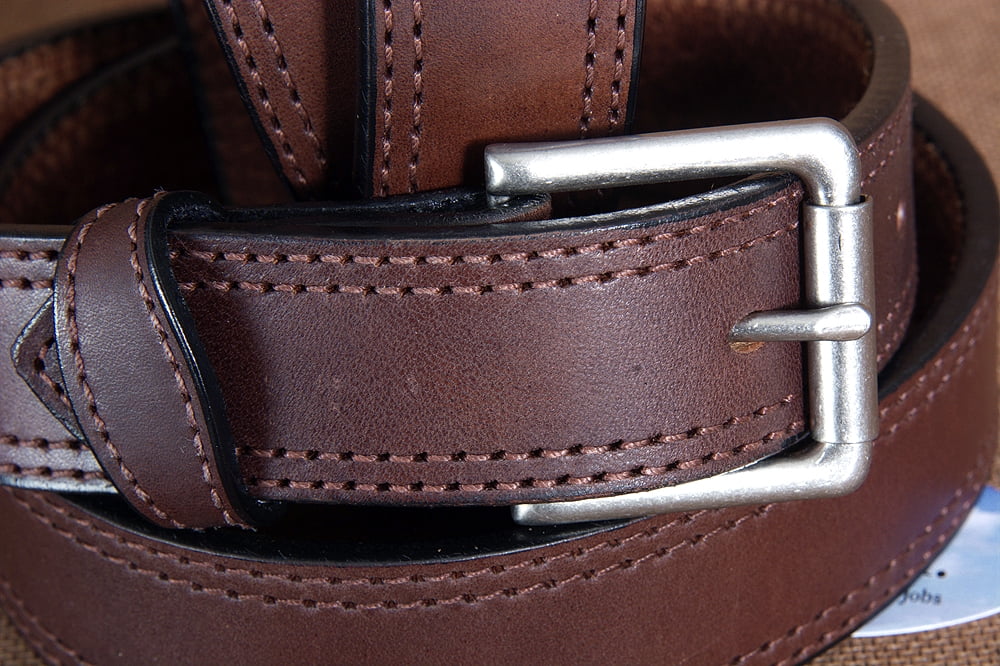56" Hilason Heavy Duty Made In Usa Gun Holster Leather Work Belt Dark Brown