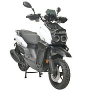 HHH Tank 150 Moped Gas Scooter 150cc Motorcycle Automatic Adult Bike with 12 Aluminum Wheels