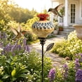 thumbnail image 2 of Vintage Ceramic Hummingbird Feeder Garden Stake, Hummingbird Feeders for Outdoors, Hummingbird Food Wild Bird Feeders for Outside, 2 of 6
