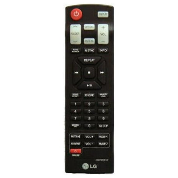 LG  Home Theater Sound Bar Speaker Remote Control