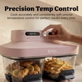 thumbnail image 6 of Ninja Crispi DualZone 8-Qt Air Fryer, Glass Container with Lid, Portable, Dishwasher Safe, DD101PK1 Pink, 6 of 12