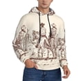 thumbnail image 2 of Cauagu Cowboys Riding Horses for Men's Pullover Hooded Sweatshirt Athletic Casual Hoodie Aautumn Hoodie Sweatshirt for Men Pullover Casual Hooded Sweatshirt-4X-Large, 2 of 7