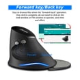 thumbnail image 4 of ZELOTES Ratón para juegos Ratón óptico vertical Ratón inalámbrico para juegos de escritorio de 6 botones Universal Accesorios Electrónicos, 4 of 9