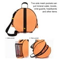 thumbnail image 3 of Toystoory Mochila de baloncesto, bolso de hombro impermeable para fútbol, bolsillo de malla para exteriores, portador de tela Oxford, Ropa Deportiva, Zapatos Naranja, 3 of 6
