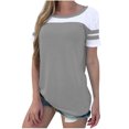 thumbnail image 2 of Birdeem T-Shirt Décontracté Mode Femme Col Rond Manches Courtes Poches Ample, 2 of 10