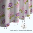 thumbnail image 6 of Strawberry and Daisy Pink Pattern Modern Waterproof Shower Curtain Set with 12 Hooks, Washable Decorative Bathroom Shower Curtain, 6 of 6