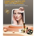 thumbnail image 5 of ELEGIANT Lighted Makeup with Touch Screen Vanity Mirror with Mini 10X Magnification 3 Color Lighting Adjustable Modes Portable USB Rechargeable, 5 of 8