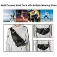 thumbnail image 6 of Sports Waist Pack Bag Running Belt Fanny Pack with Water Bottle Holder for Men Women Outdoors Walking Running, Fit 6.5 inch Smartphones, 6 of 7