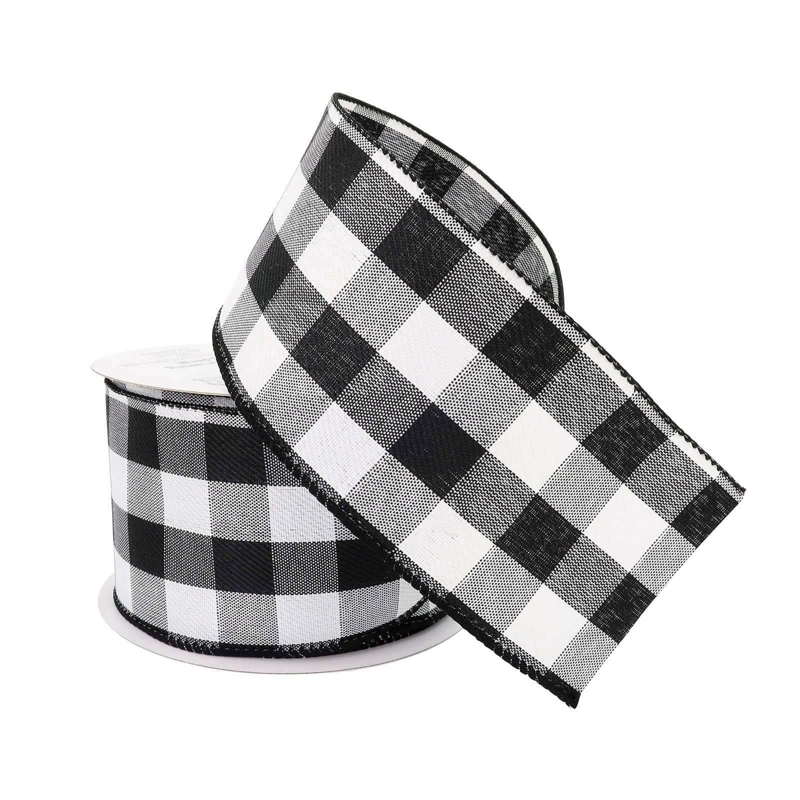 12 Pack: 2.5" x 8.3yd. Wired Gingham Ribbon by Celebrate It