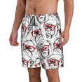 thumbnail image 2 of Fuzoiu Monkey Print Men's Beach Shorts,Men's Swim Trunks,Quick Dry Board Shorts with Pockets,Men's Bathing Suits for Surfing, Running, and Casual Wear-X-Large, 2 of 6