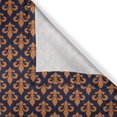 thumbnail image 5 of Ambesonne Fleur De Lis Grommet Curtain, Orange Heraldic, 50" x 108", Indigo Orange, 5 of 6