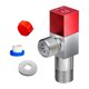 thumbnail image 3 of Válvulas de ángulo,Conector de válvula de agua,Válvulas de agua para inodoro a prueba de fugas Válvulas de ángulo de de 1/4,Accesorios de , Rojo, 3 of 9