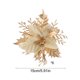 thumbnail image 3 of Adornos Navideños para Árbol (6 Piezas) | Flores Artificiales de Tela para Árboles de Navidad, Bodas y Fiestas | Flores Artificiales Rojas y Doradas de 15 Cm para Una Decoración Festiva Del Hogar, 3 of 6