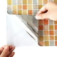 thumbnail image 5 of VANCORE Peel and Stick Backsplash Wallpaper Tiles - 9.3"x9.3" 3D Mosaic Self Adhesive Tiles Wallpaper for Kitchen Backsplash, 4 Pack, 5 of 7