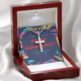 thumbnail image 2 of Happy Mandi Gnaws! gifts you are boyfriend - Artisan Cross Necklace - Gift Box & Message Card, 2 of 5