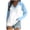 Sky Blue1, variant on GigrtiJin Women's V Neck Shirts Casual Long Sleeve Patchwork Pullover Tops Ladies Loose Comfy Fashion Blouses