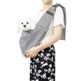 thumbnail image 1 of Bolsa de transporte para perros, bolsa de transporte reversible con correa para el hombro, bandolera ajustable para perros, bolsa de transporte para cachorros con gancho para collar para perro/gato/co, 1 of 5