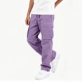 thumbnail image 5 of Zeophrasy Children's Solid Color Loose Casual Fashionable Elastic Waist Casual Sports Workwear Pants Kids, 5 of 8
