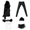 thumbnail image 1 of Ropa para muñecas femeninas en miniatura a escala 1/6, conjuntos deportivos, chándales casuales para Negro, 1 of 7