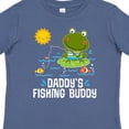 thumbnail image 4 of Inktastic Daddys Fishing Buddy Cute Frog Boys or Girls Toddler T-Shirt, 4 of 5